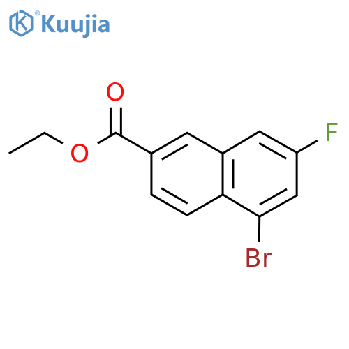 Ethyl 5-bromo-7-fluoro-2-naphthoate structure