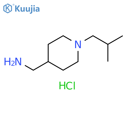 (1-Isobutylpiperidin-4-yl)methanamine hydrochloride structure