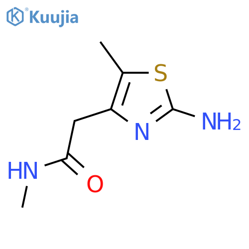2-(2-Amino-5-methylthiazol-4-yl)-N-methylacetamide structure