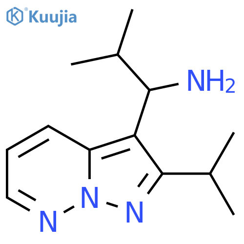 1-(2-Isopropylpyrazolo[1,5-b]pyridazin-3-yl)-2-methylpropan-1-amine structure