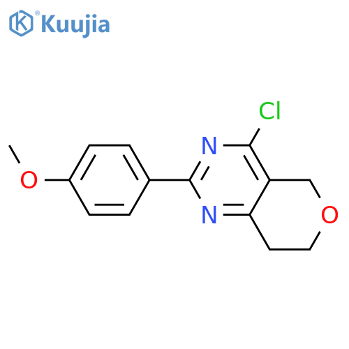 4-CHLORO-2-(4-METHOXYPHENYL)-7,8-DIHYDRO-5H-PYRANO[4,3-D]PYRIMIDINE structure