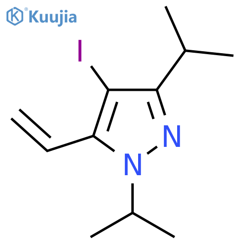 4-Iodo-1,3-diisopropyl-5-vinyl-1H-pyrazole structure