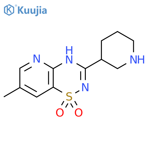 7-Methyl-3-(piperidin-3-yl)-4H-pyrido[2,3-e][1,2,4]thiadiazine 1,1-dioxide structure