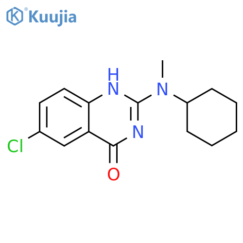 6-Chloro-2-(cyclohexyl(methyl)amino)quinazolin-4(3H)-one structure