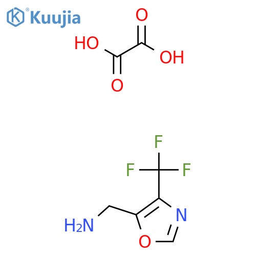 (4-(Trifluoromethyl)oxazol-5-yl)methanamine oxalate structure