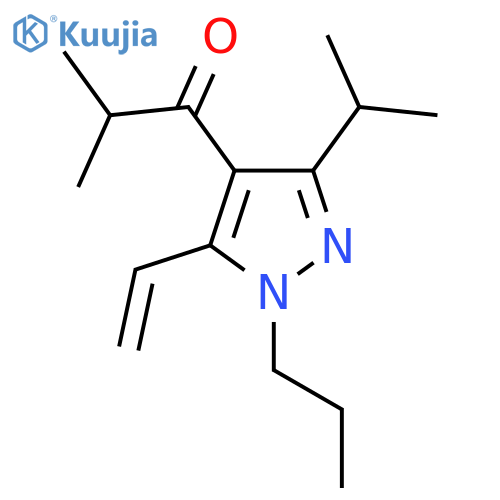 1-(3-Isopropyl-1-propyl-5-vinyl-1H-pyrazol-4-yl)-2-methylpropan-1-one structure
