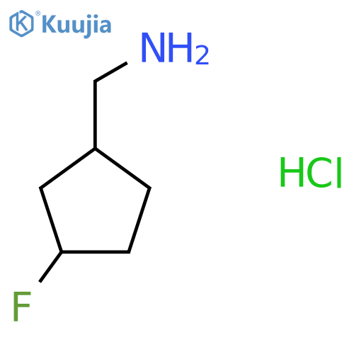 (3-Fluorocyclopentyl)methanamine hydrochloride structure