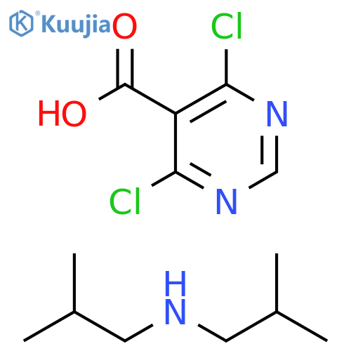 4,6-DICHLOROPYRIMIDINE-5-CARBOXYLIC ACID DIPA SALT structure