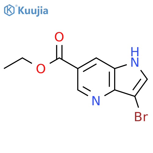 Ethyl 3-bromo-1H-pyrrolo[3,2-b]pyridine-6-carboxylate structure
