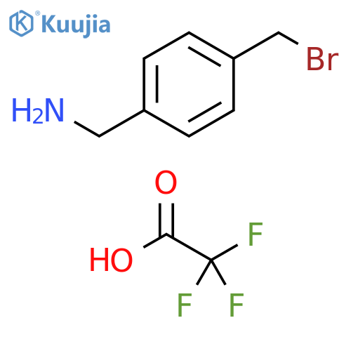 4-(bromomethyl)benzylamine Trifluoroacetate salt structure