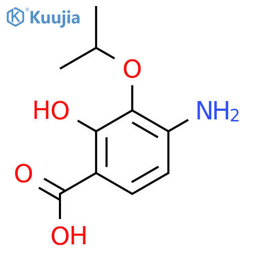4-Amino-2-hydroxy-3-isopropoxybenzoic acid structure