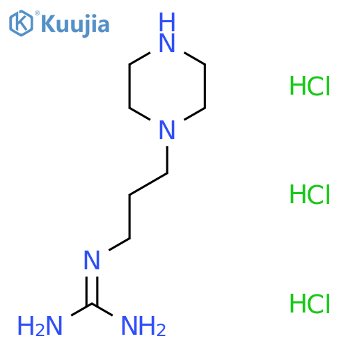 1-(3-(Piperazin-1-yl)propyl)guanidine trihydrochloride structure