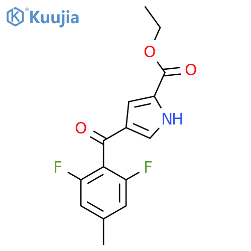 Ethyl 4-(2,6-difluoro-4-methylbenzoyl)-1H-pyrrole-2-carboxylate structure