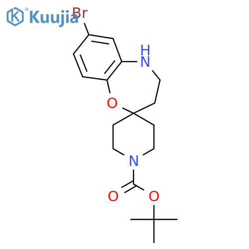 tert-Butyl 7-bromo-4,5-dihydro-3H-spiro[benzo[b][1,4]oxazepine-2,4'-piperidine]-1'-carboxylate structure