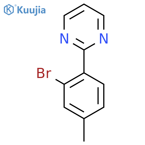 2-(2-Bromo-4-methylphenyl)pyrimidine structure