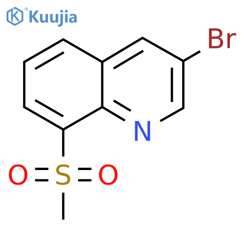 3-Bromo-8-(methylsulfonyl)quinoline structure
