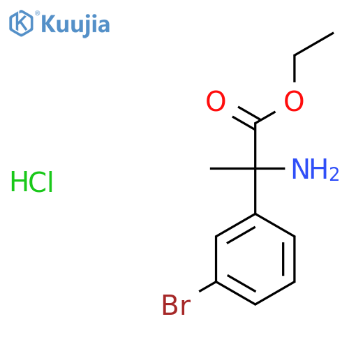Ethyl 2-amino-2-(3-bromophenyl)propanoate hydrochloride structure