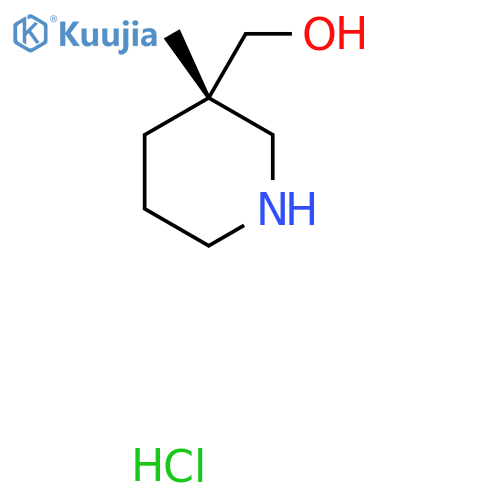 [(3S)-3-methyl-3-piperidyl]methanol;hydrochloride structure