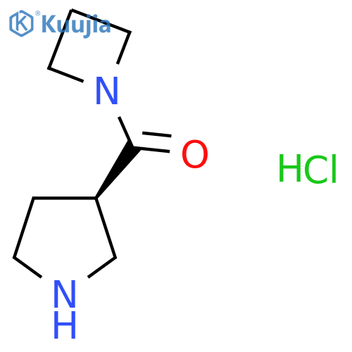 (R)-Azetidin-1-yl(pyrrolidin-3-yl)methanone hydrochloride structure
