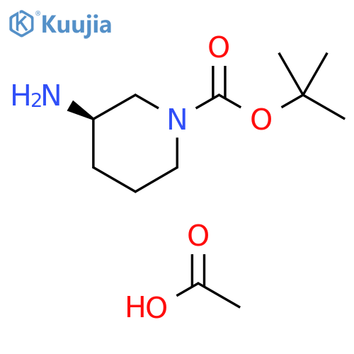 tert-butyl 3-aminopiperidine-1-carboxylate structure