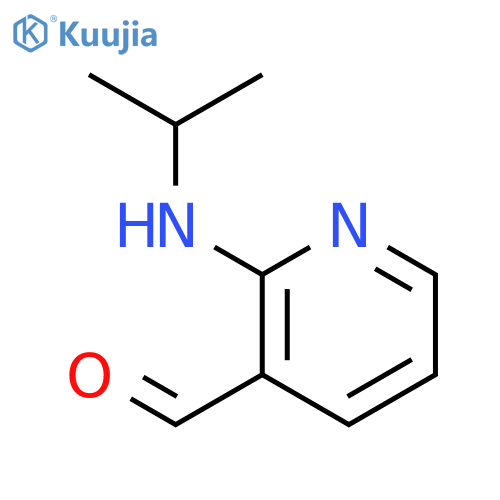 2-[(propan-2-yl)amino]pyridine-3-carbaldehyde structure