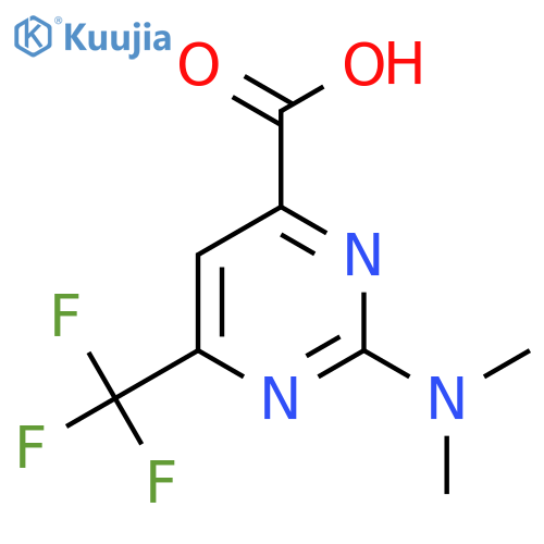 2-(Dimethylamino)-6-(trifluoromethyl)pyrimidine-4-carboxylic acid structure