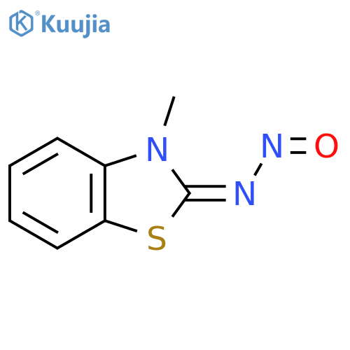 (2E)-3-methyl-N-nitroso-1,3-benzothiazol-2(3H)-imine structure