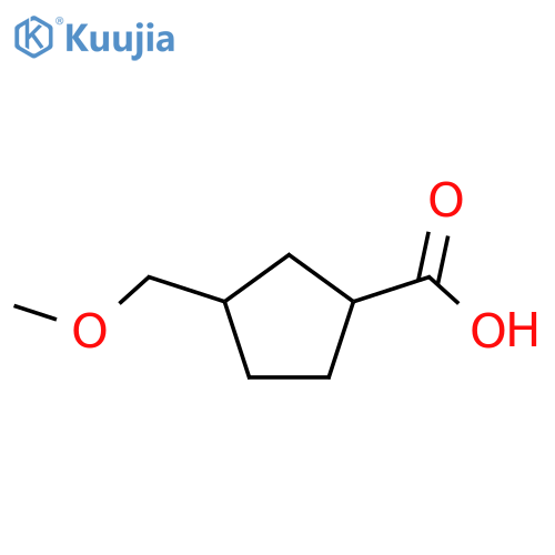 Cyclopentanecarboxylicacid, 3-(methoxymethyl)-, (1R,3S)-rel- structure