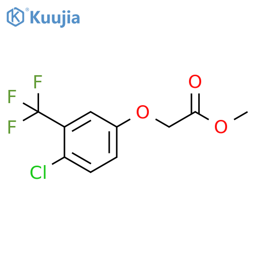 Methyl 2-[4-chloro-3-(trifluoromethyl)phenoxy]-acetate structure