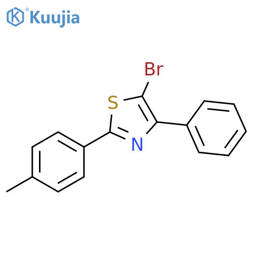 5-Bromo-2-(4-methylphenyl)-4-phenylthiazole structure