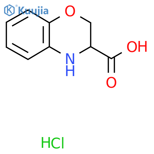 3,4-Dihydro-2H-benzo[1,4]oxazine-3-carboxylic acid hydrochloride structure