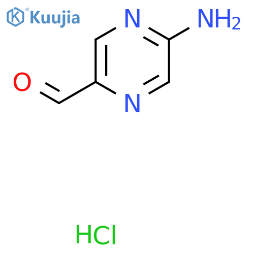 5-Aminopyrazine-2-carbaldehyde hydrochloride structure