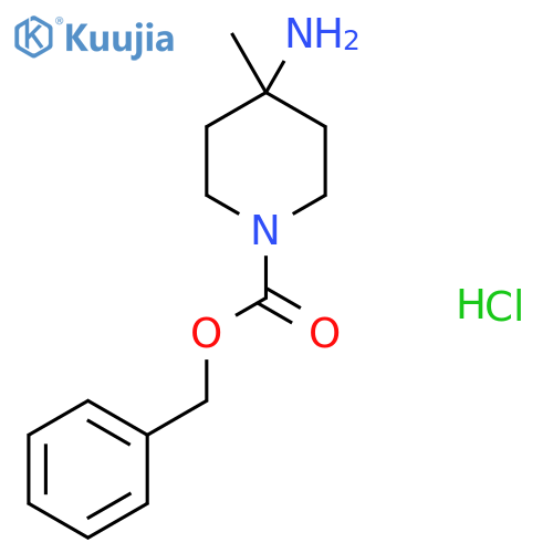 benzyl 4-amino-4-methyl-piperidine-1-carboxylate;hydrochloride structure