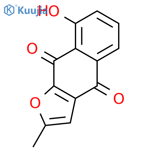 Naphtho[2,3-b]furan-4,9-dione, 8-hydroxy-2-methyl- structure