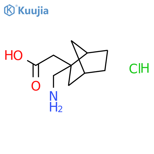 2-2-(aminomethyl)bicyclo2.2.1heptan-2-ylacetic Acid Hydrochloride structure