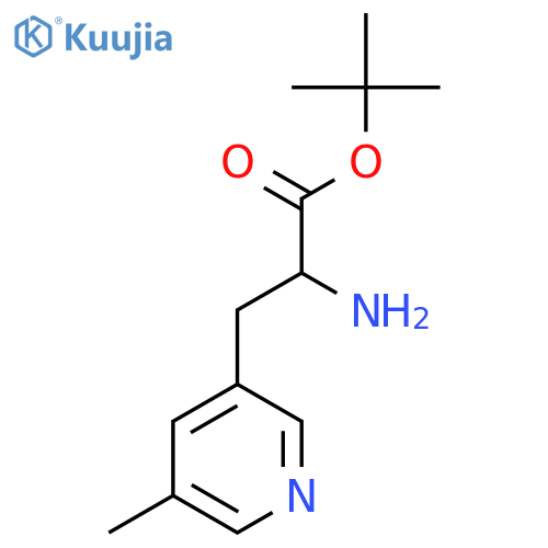 Tert-butyl 2-amino-3-(5-methylpyridin-3-yl)propanoate structure