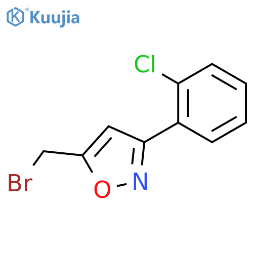 Isoxazole,5-(bromomethyl)-3-(2-chlorophenyl)- structure