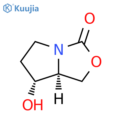 1H,3H-Pyrrolo[1,2-c]oxazol-3-one, tetrahydro-7-hydroxy-, (7R,7aS)- structure