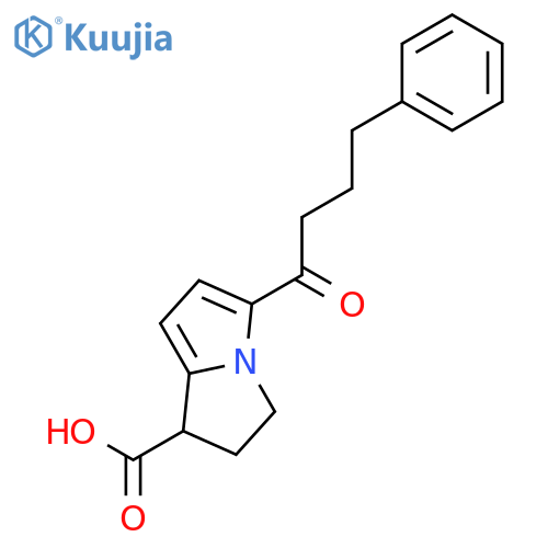 1H-Pyrrolizine-1-carboxylic acid, 2,3-dihydro-5-(1-oxo-4-phenylbutyl)- structure
