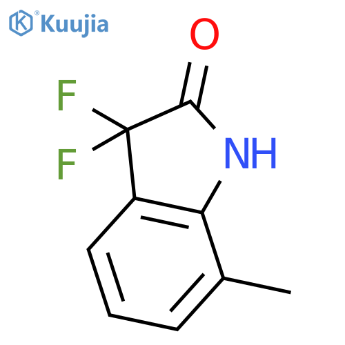 3,3-difluoro-7-methyl-2,3-dihydro-1H-indol-2-one structure