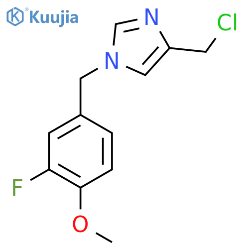 4-(chloromethyl)-1-(3-fluoro-4-methoxybenzyl)-1H-imidazole structure