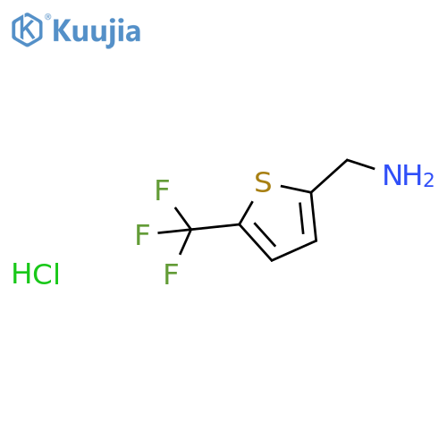 [5-(trifluoromethyl)thiophen-2-yl]methanamine hydrochloride structure