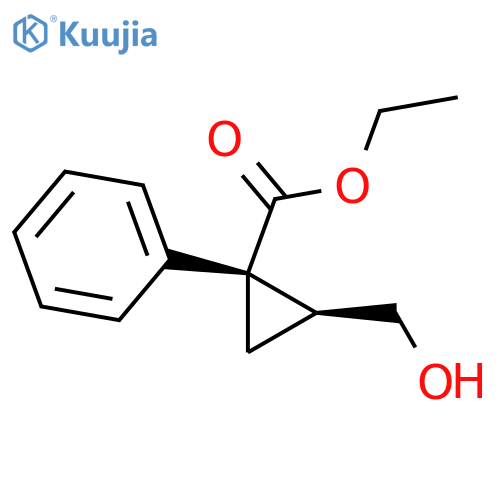 Ethyl (1S,2S)-2-(hydroxymethyl)-1-phenylcyclopropanecarboxylate structure