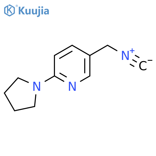 5-(isocyanomethyl)-2-(pyrrolidin-1-yl)pyridine structure