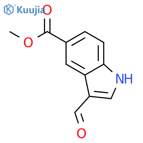 Methyl 3-formyl-1H-indole-5-carboxylate structure