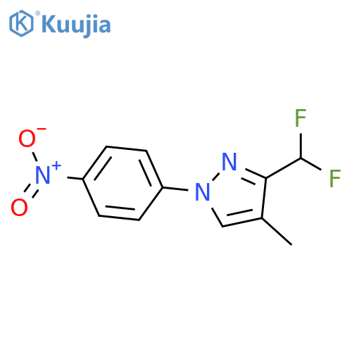 3-(difluoromethyl)-4-methyl-1-(4-nitrophenyl)-1H-pyrazole structure