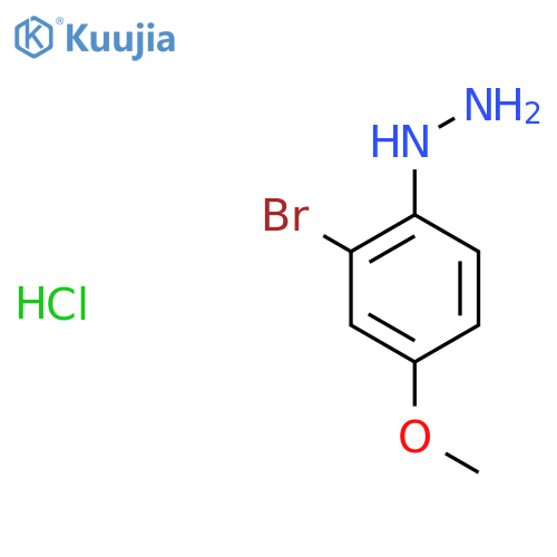(2-Bromo-4-methoxyphenyl)hydrazine hydrochloride structure