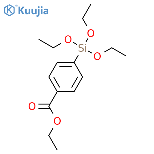 Benzoic acid,4-(triethoxysilyl)-, ethyl ester structure