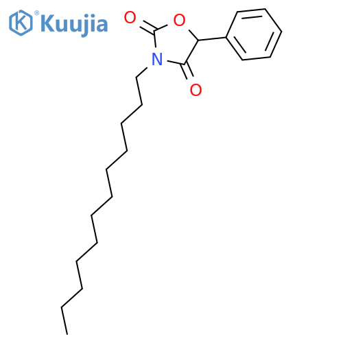 2,4-Oxazolidinedione, 3-dodecyl-5-phenyl- structure