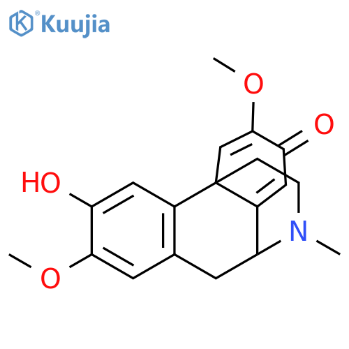3-hydroxy-2,6-dimethoxy-17-methyl-5,6,8,14-tetradehydromorphinan-7-one structure